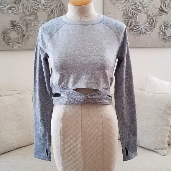 Zella Infinity Ombre Crop Tee sz Large - Picture 3 of 8